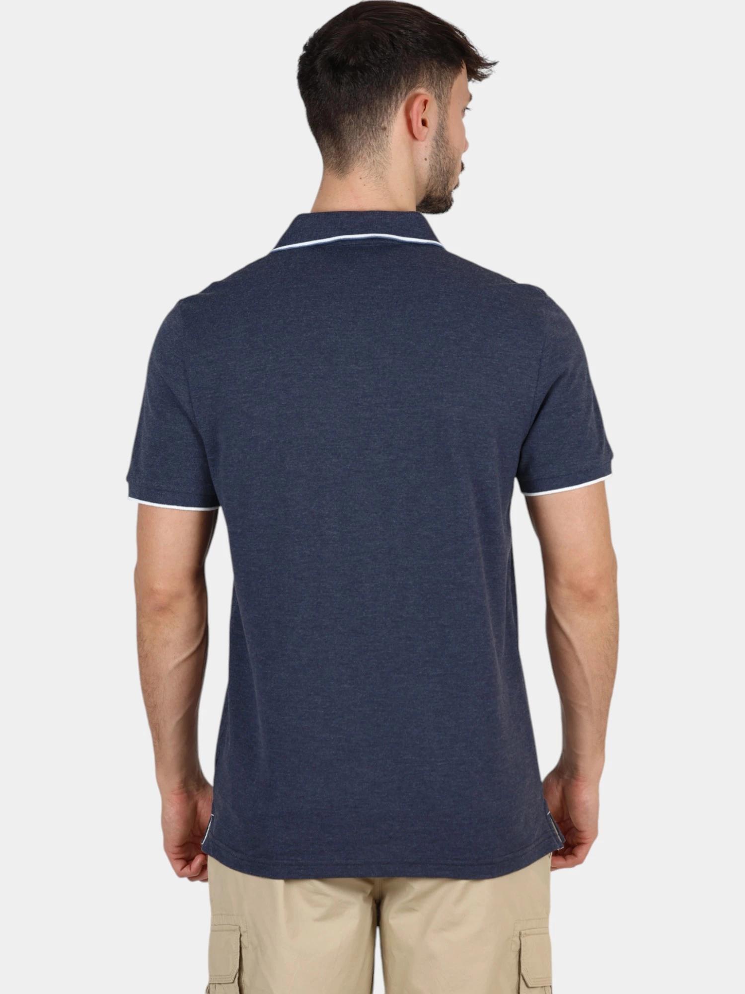 Polo homme manches courtes, ajusté - KAMALPOL - Bleu marine 3/6