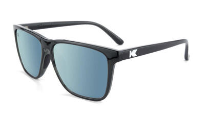 Zonnebril volwassenen - polariserend categorie 3 - jelly black / sky blue fast