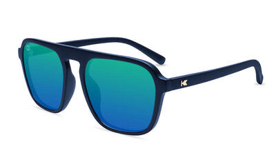 Zonnebril volwassenen - polariserend categorie 3 - rubberized navy rider pacific