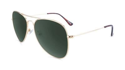 Zonnebril volwassenen - polariserend categorie 3 - gold / aviator green mile