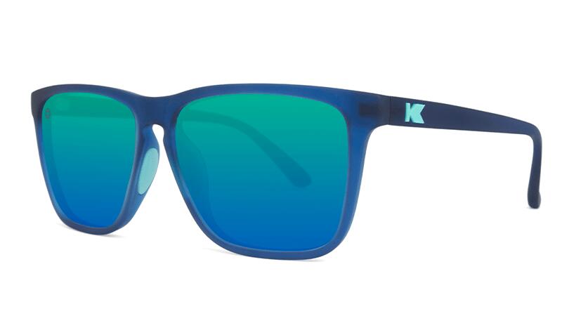 Lunettes de soleil adultes - Catégorie 3 Polarisée - Rubberized Navy / Mint Fast 3/6