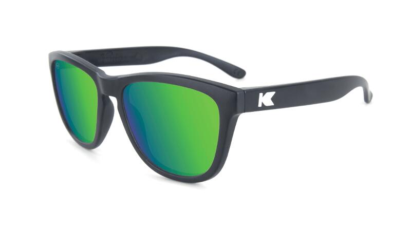 KNOCKAROUND Kinder Sonnenbrille - Kategorie 3 polarisierend - Black / Green Moonshine