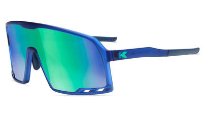 Sport zonnebril volwassenen - categorie 3 - rubberized navy / mint campeones