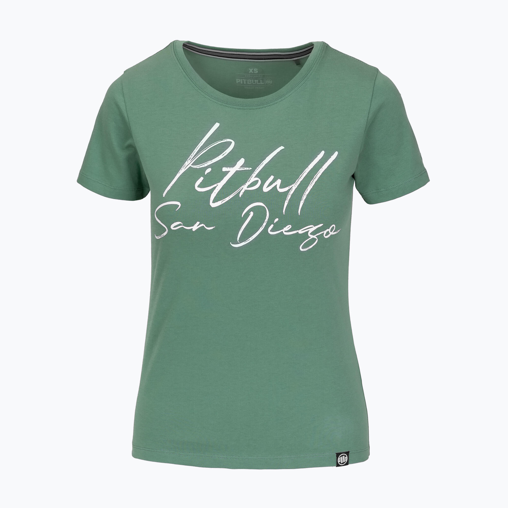 Pitbull - T-shirt Femme Pitbull Sd - Maillot Manches Courtes - Vert - S - Decathlon