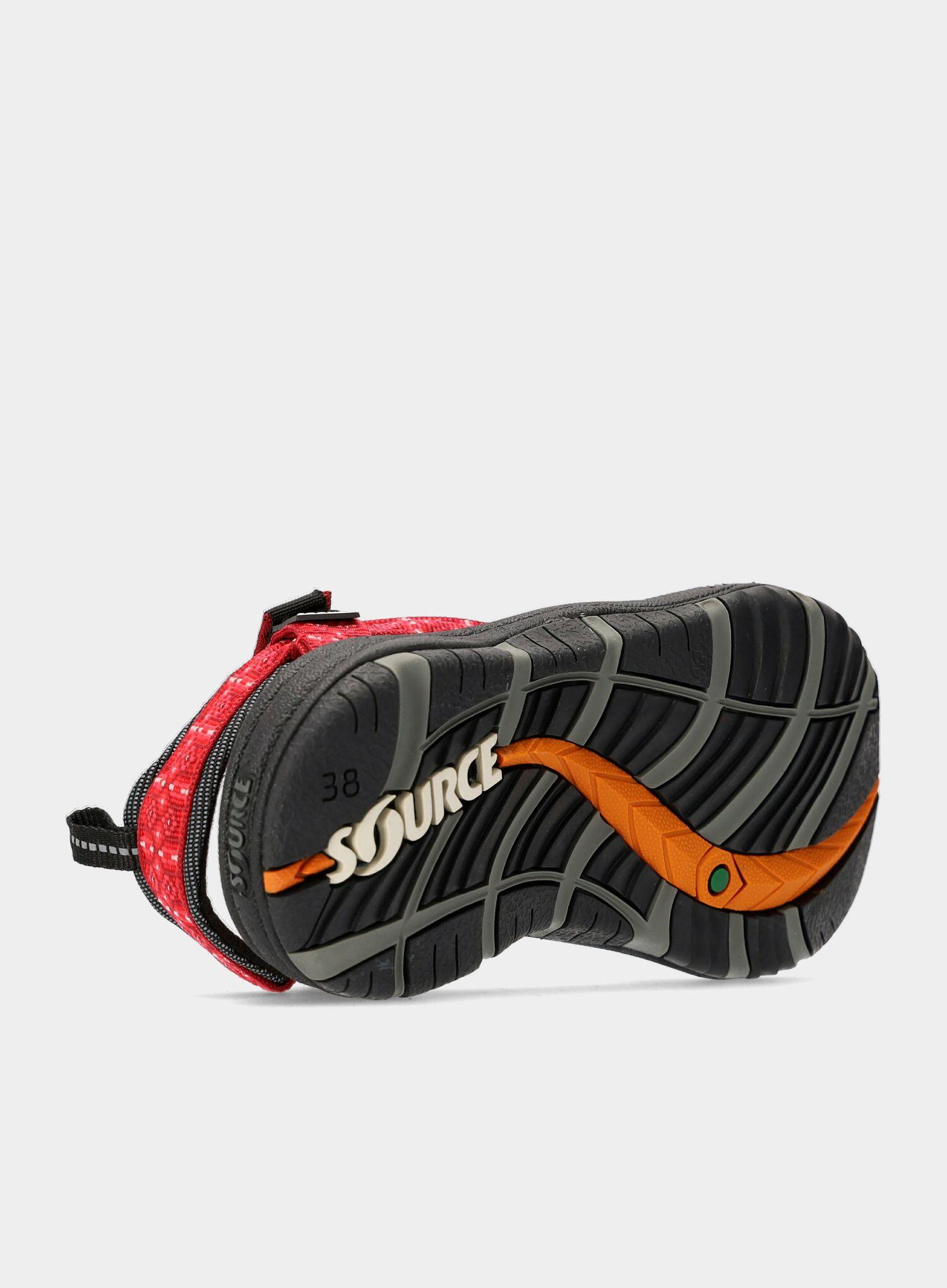 Damen-Sandalen Source Gobi Tribal Rot Sohle A R T Grip EVA X Strap 6-Punkte 6/7