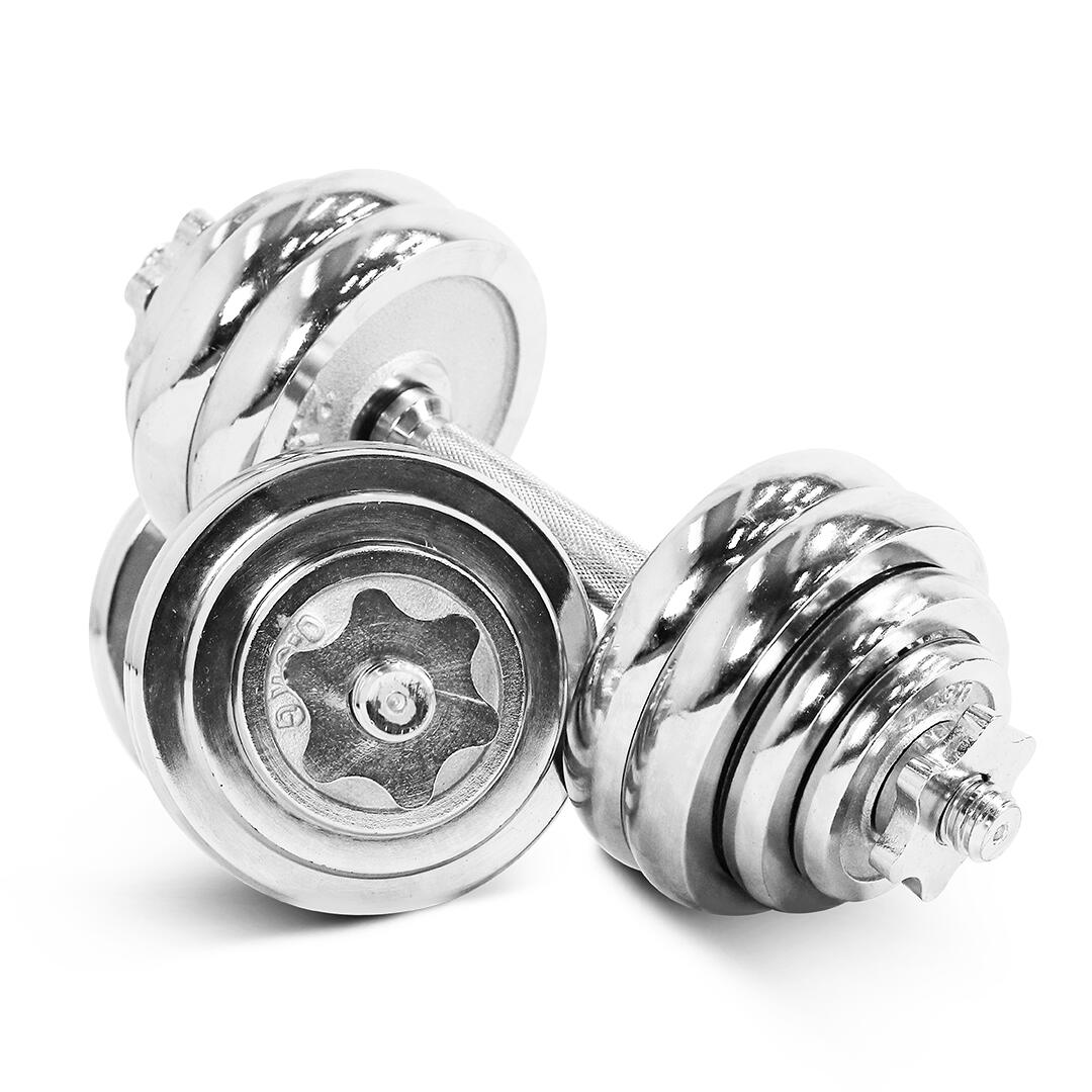 Dumbbell 30KG Chrome - IRONTEC