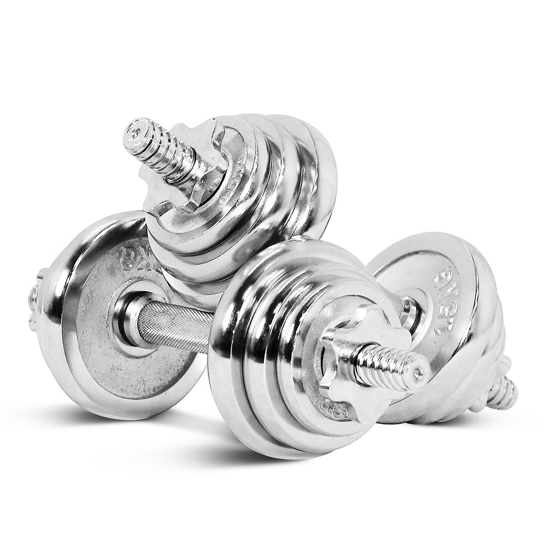 Dumbbell 15KG Chrome - IRONTEC