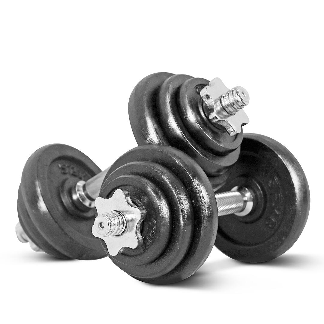 Dumbbell 20KG Black - IRONTEC