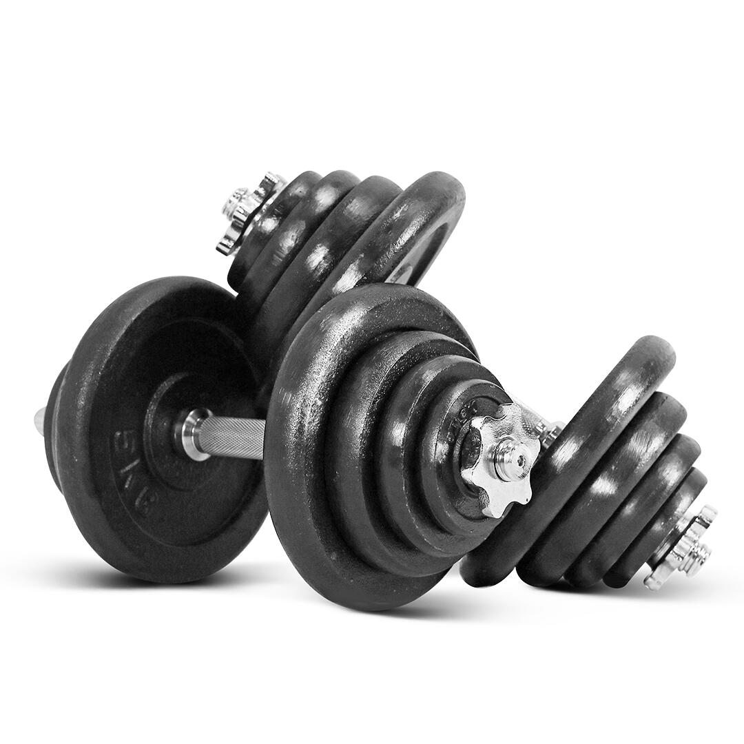 Dumbbell 50KG Black - IRONTEC