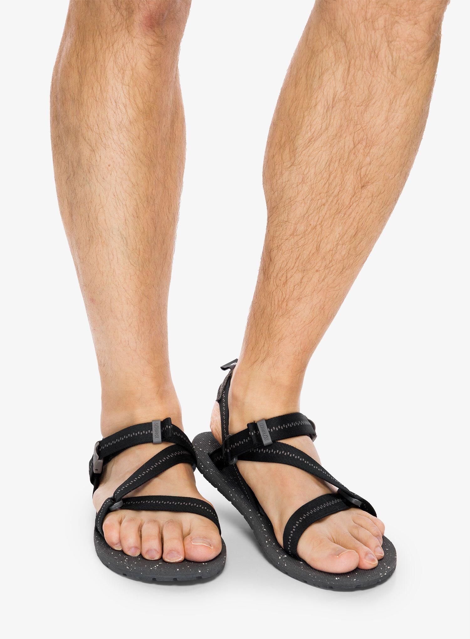 Sandales barefoot Source Solo Basalt Black unisexes semelle Solo 30% recyclée 2/7