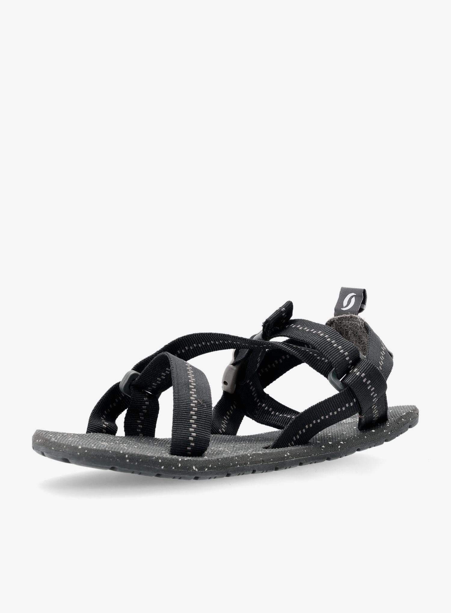 Sandales barefoot Source Solo Basalt Black unisexes semelle Solo 30% recyclée 6/7