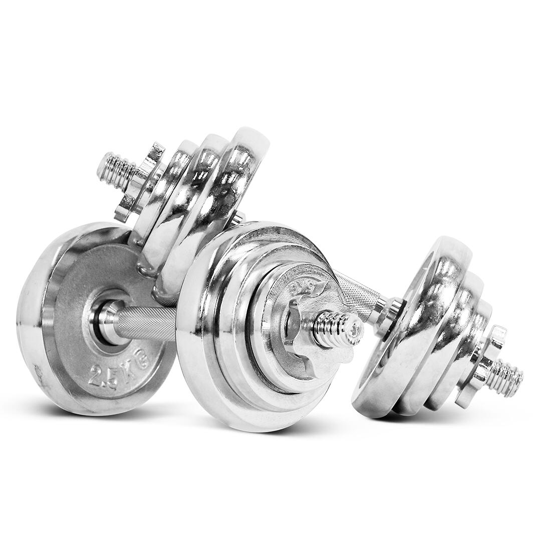 Dumbbell 20KG Chrome - IRONTEC