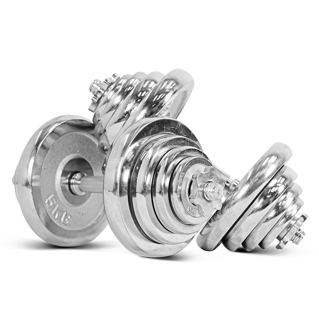 Dumbbell 50KG Chrome - IRONTEC