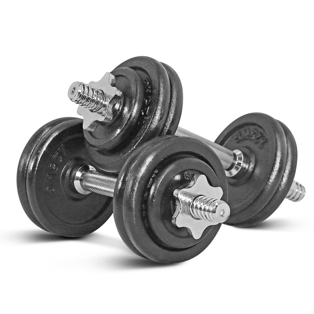Dumbbell 15KG Black - IRONTEC