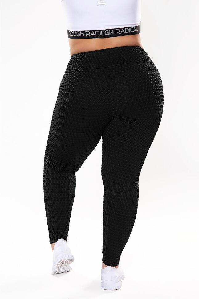 Legginsy antycellulitowe fitness damskie Rough Radical Impulse Plus size