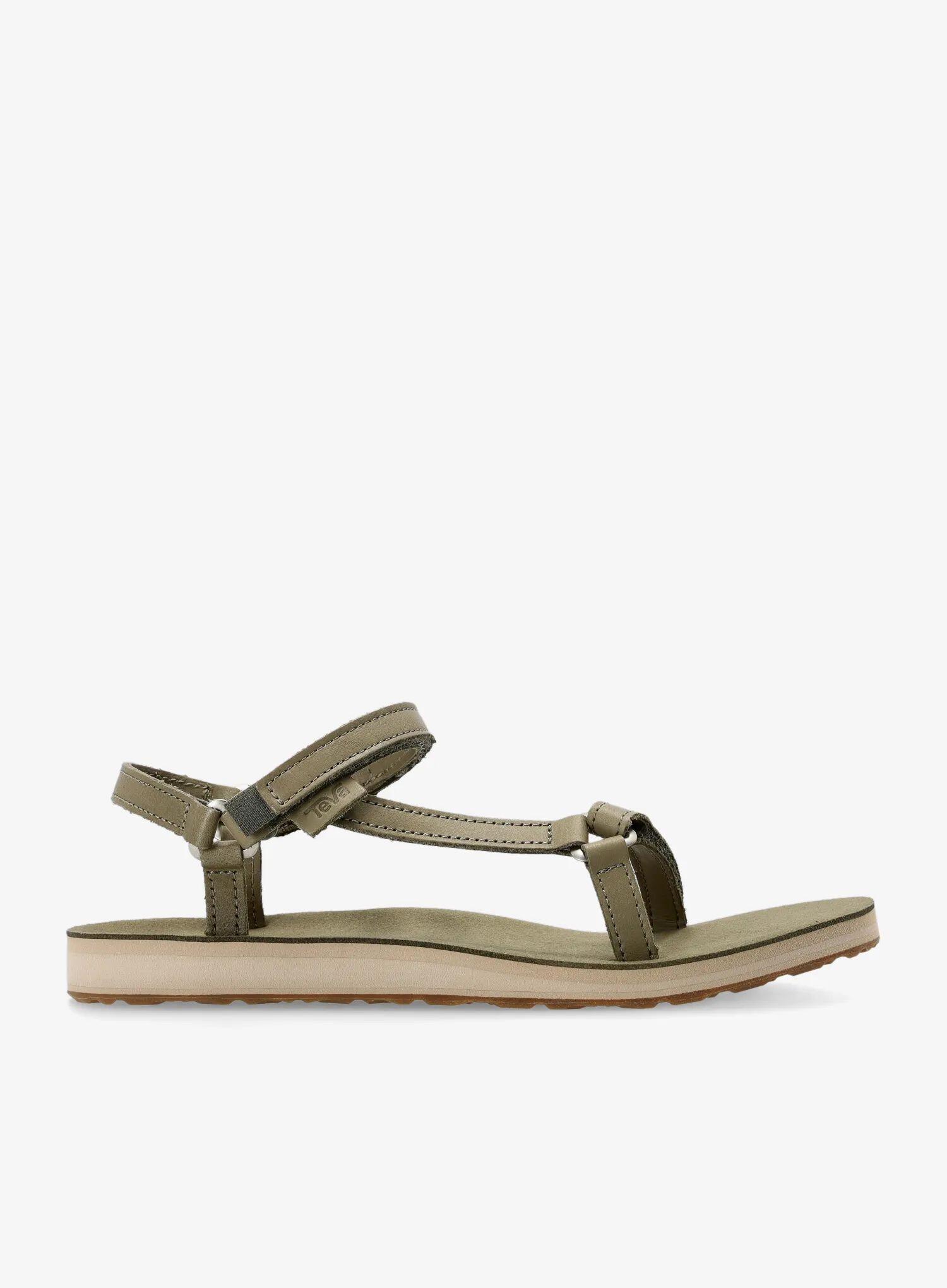 Teva Original Universal Slim Lea Sandales Femme - Cuir Luxe, Confort Quotidien Et Aventures D'Été