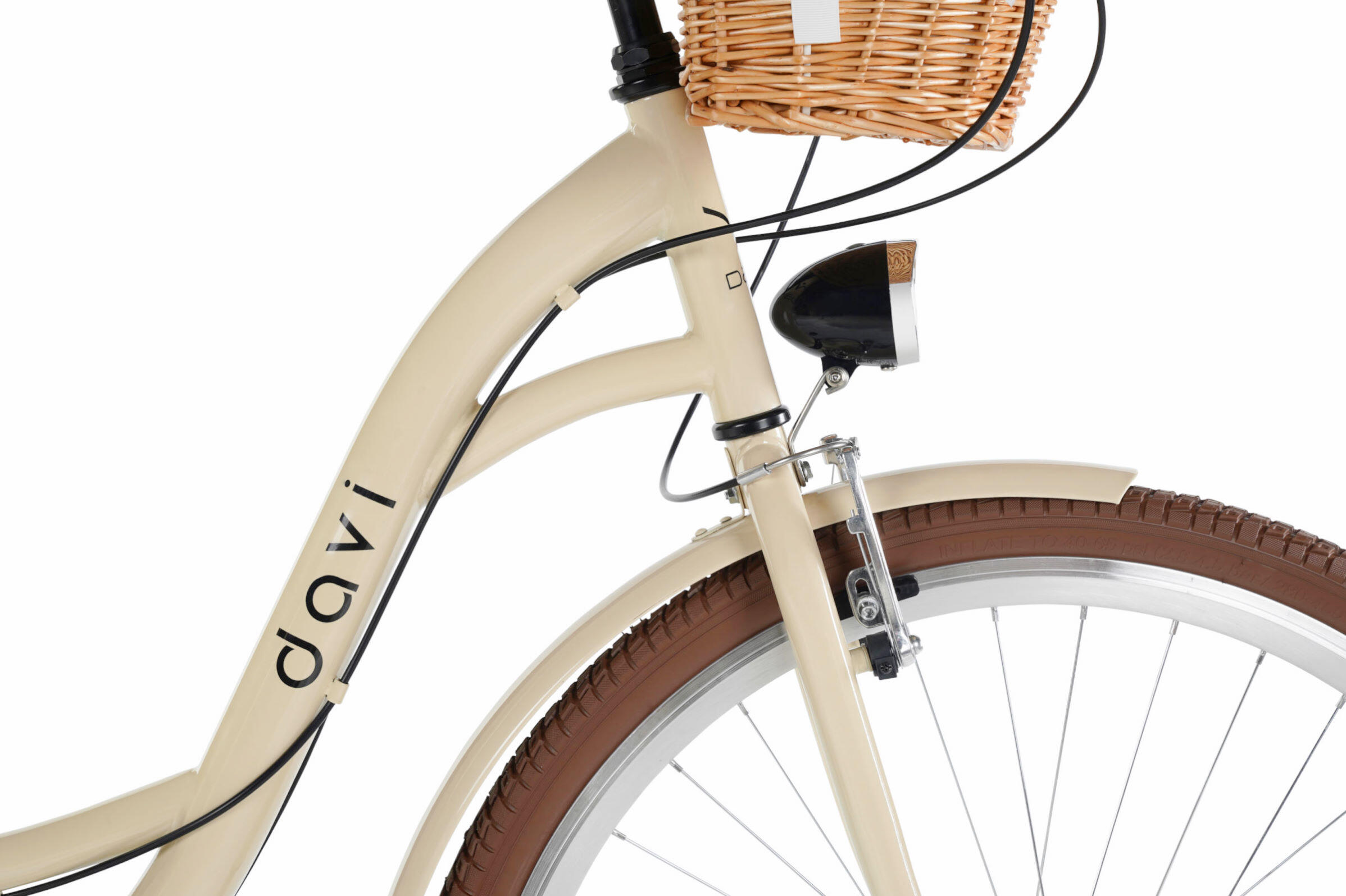 Bicicleta de mujer 28" Davi Emma Trend 7 velocidades Shimano 160-185 beige 3/7