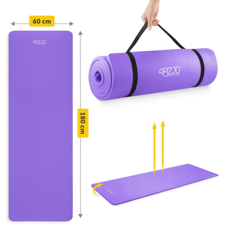 Mata do ćwiczeń fitness 4FIZJO NBR 1 cm