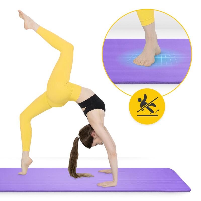 Mata do ćwiczeń fitness 4FIZJO NBR 1 cm