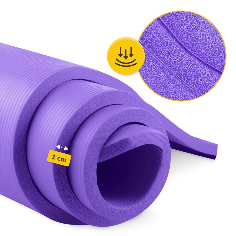 Mata do ćwiczeń fitness 4FIZJO NBR 1 cm