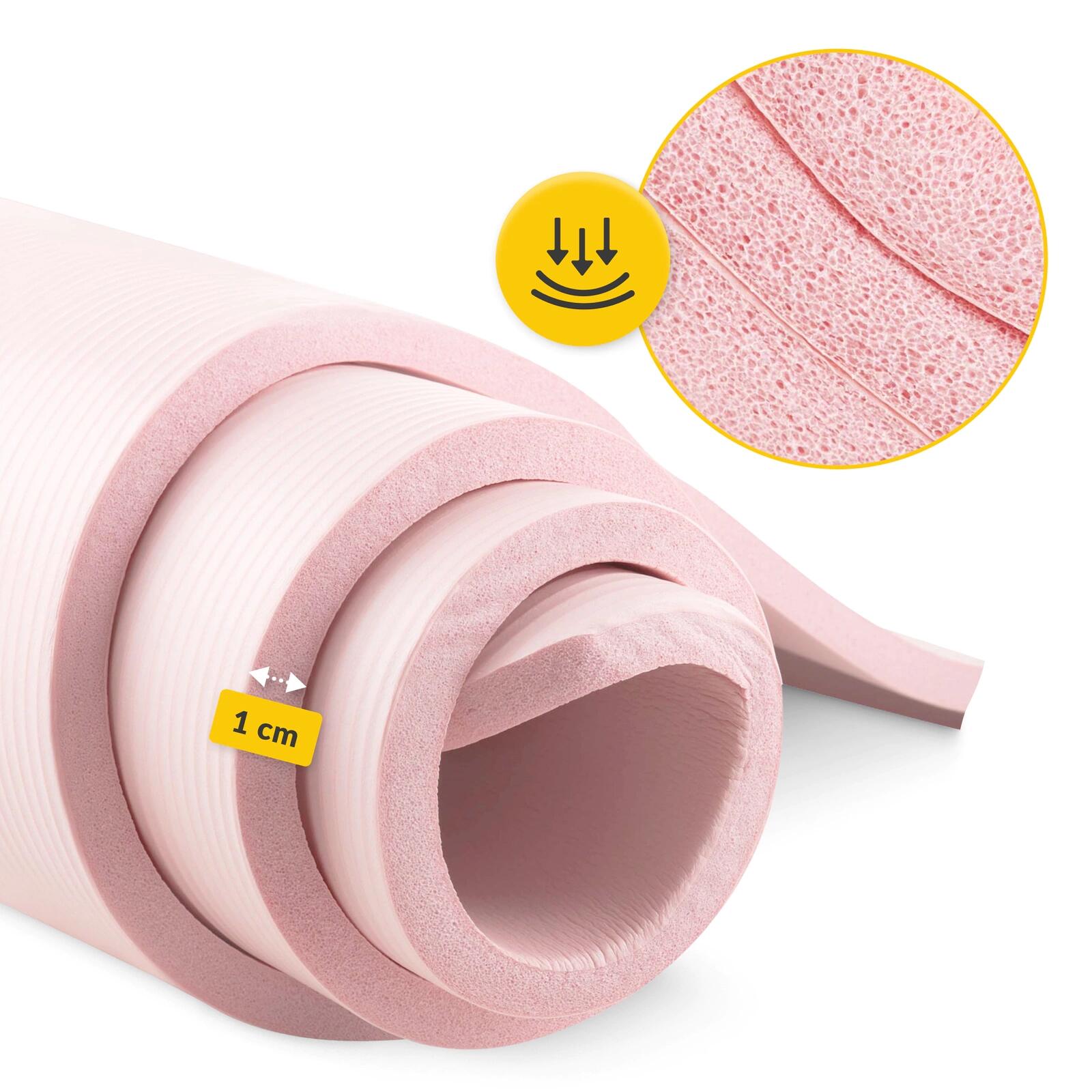 Tappetino fitness yoga pilates NBR antiscivolo stretching 180x60x1 cm 4FIZJO 4/7