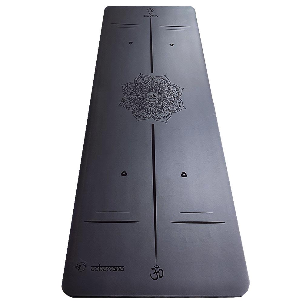 Tapete de ioga pro - Borracha-Couro sintético 5mm +Saco de ioga cortiça, Mandala