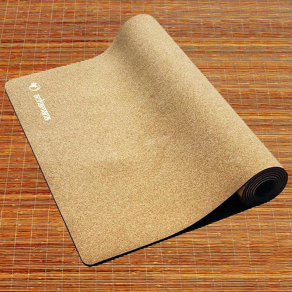 Tapis de yoga caoutchouc & liège XXL, Lg 2,15m, sac de yoga en liège, 2 designs 5/7
