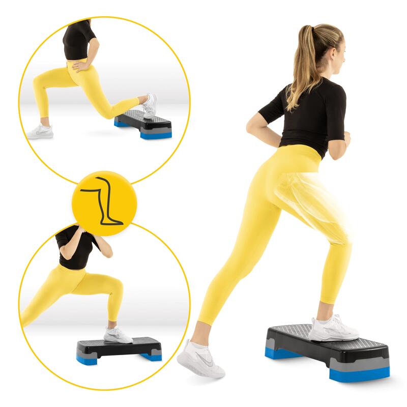 Step pentru aerobic și fitness 4FIZJO STANDARD cu 2 niveluri