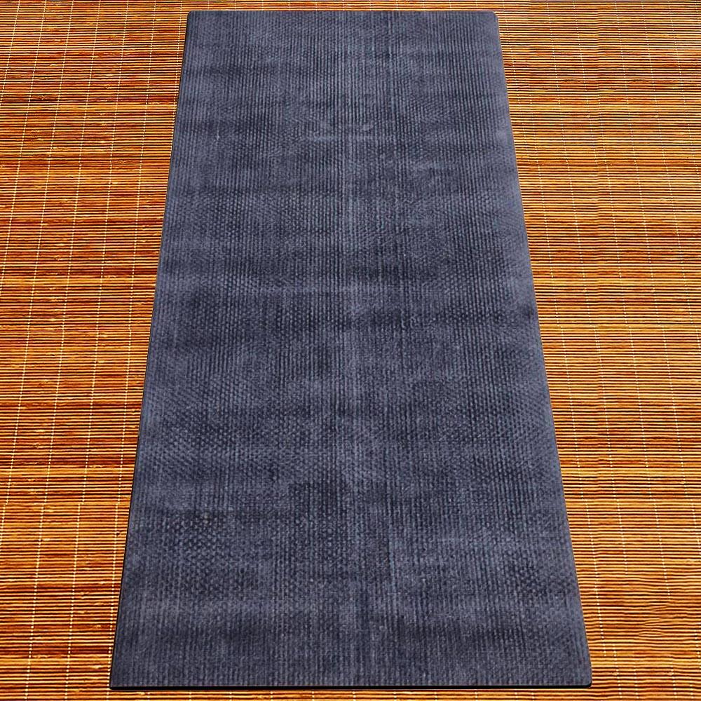 Tapete de yoga de caucho y fibra de yute - Hecho a mano - 4 mm Gris 6/6