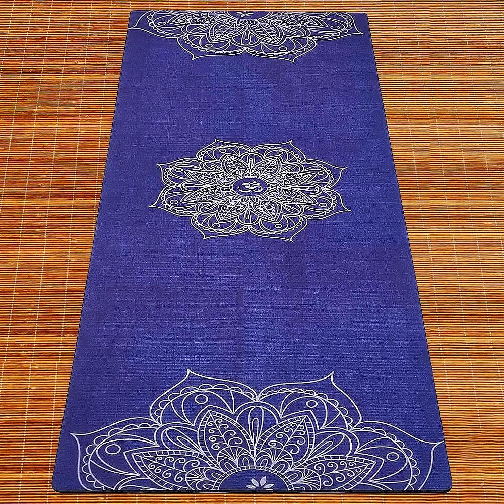 Tapete de yoga caucho natural y microfibra 5mm68cmx1,83m - Mandala 2/7