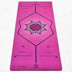 Tapis yoga écologique nouvelle conception 3 plis 6mm - lignes posturales