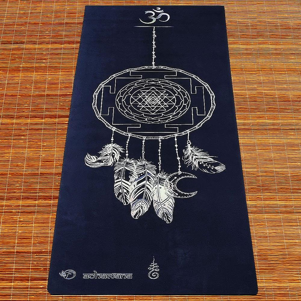 Tapete de yoga caucho natural microfibra 5mmx68cmx1,83m - Sri yantra 3/7
