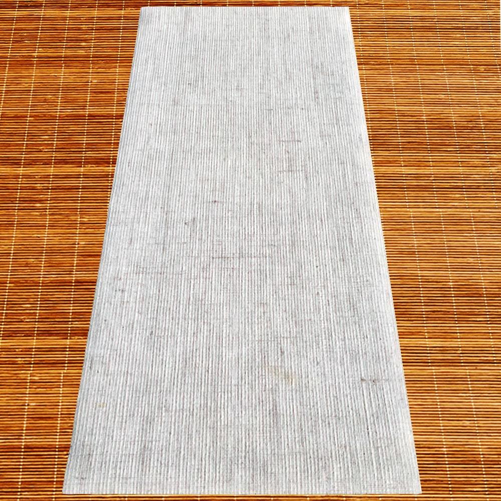 Esterilla de yoga caucho y yute 4mm + bolsa de cáñamo - eco-artesanal, blanco 2/7
