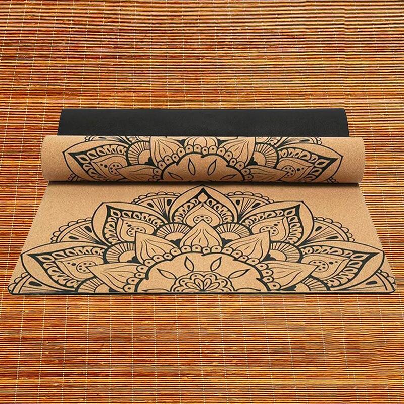 Tapis De Yoga En Liège Naturel KESSER – Antidérapant, Épais, Avec Sangle, Sac Et Brique Inclus