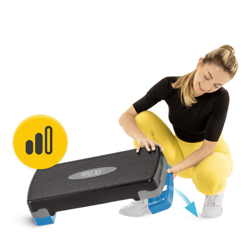 Step pentru aerobic și fitness 4FIZJO STANDARD cu 2 niveluri