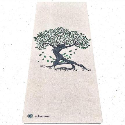 Yogamatte Naturkautschuk & Chanvre4,5 mm - Lebensbaum