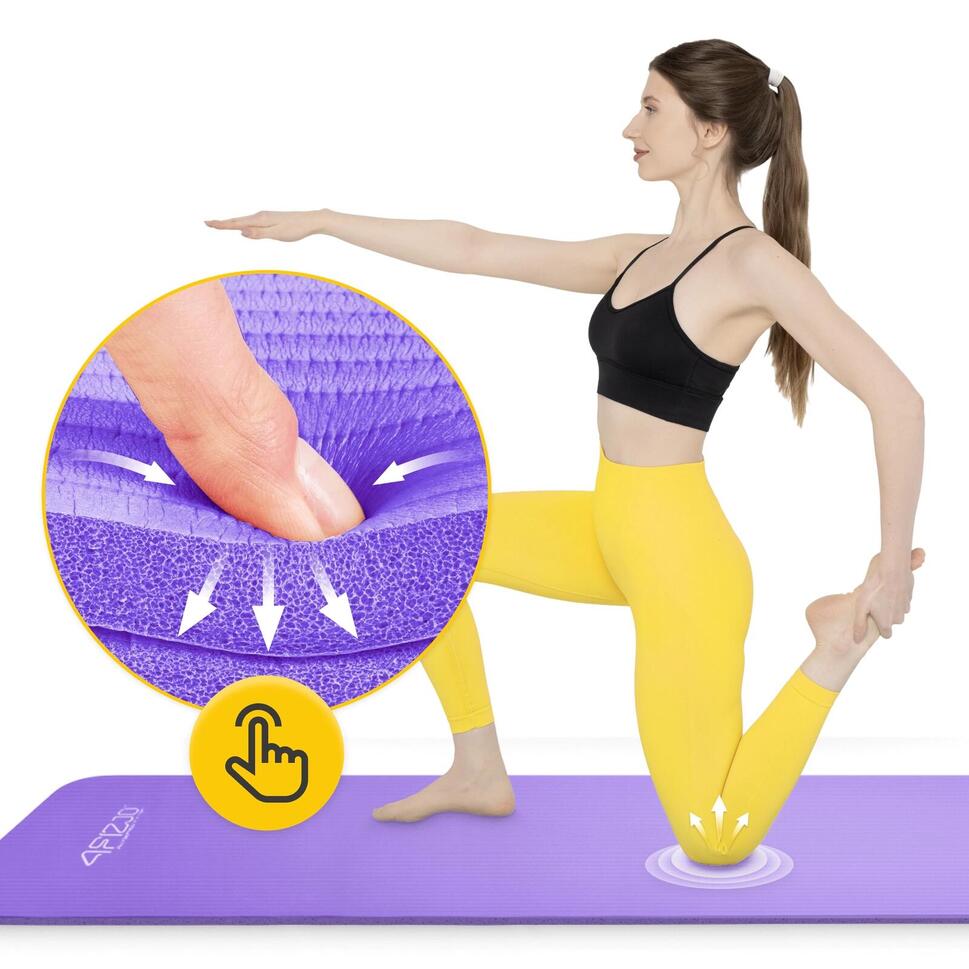 Mata piankowa do jogi 4FIZJO NBR 1,5 cm