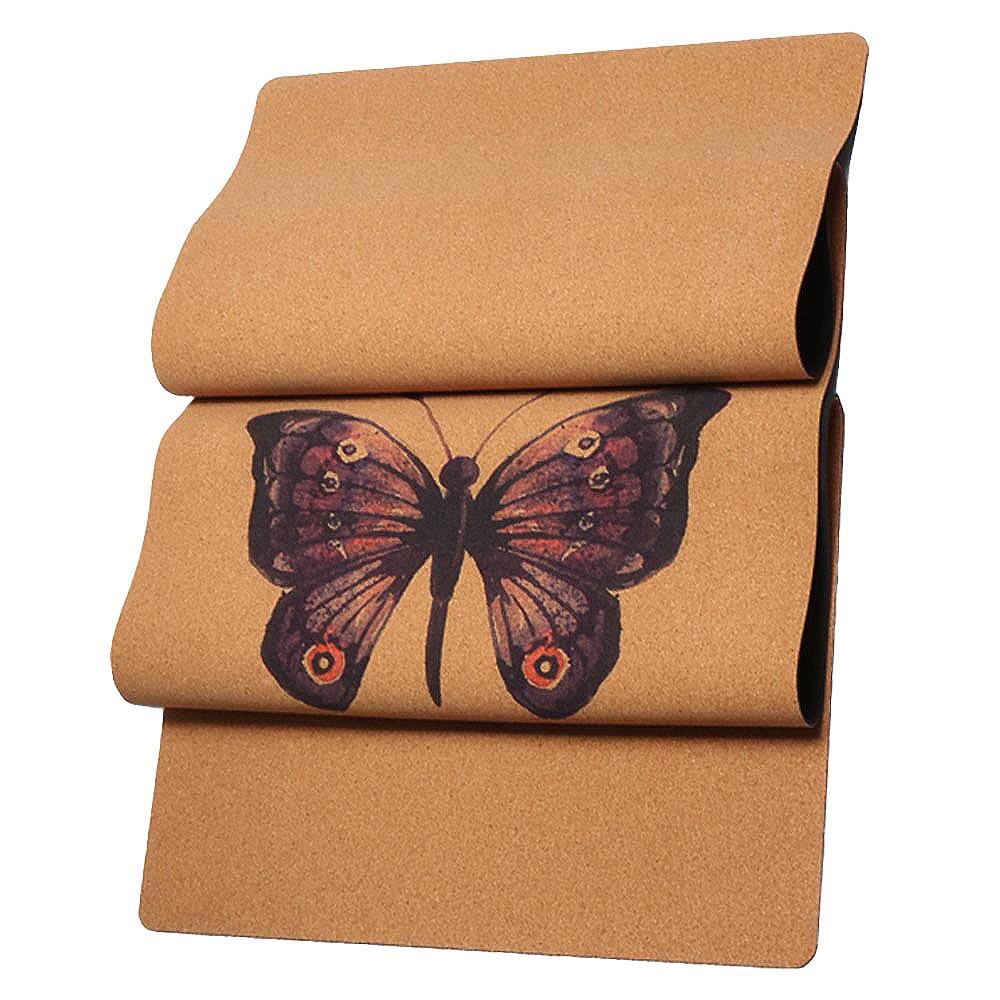 Tapis de yoga liège et caoutchouc 5mm + Sac de yoga en liège - 4 designs 3/7