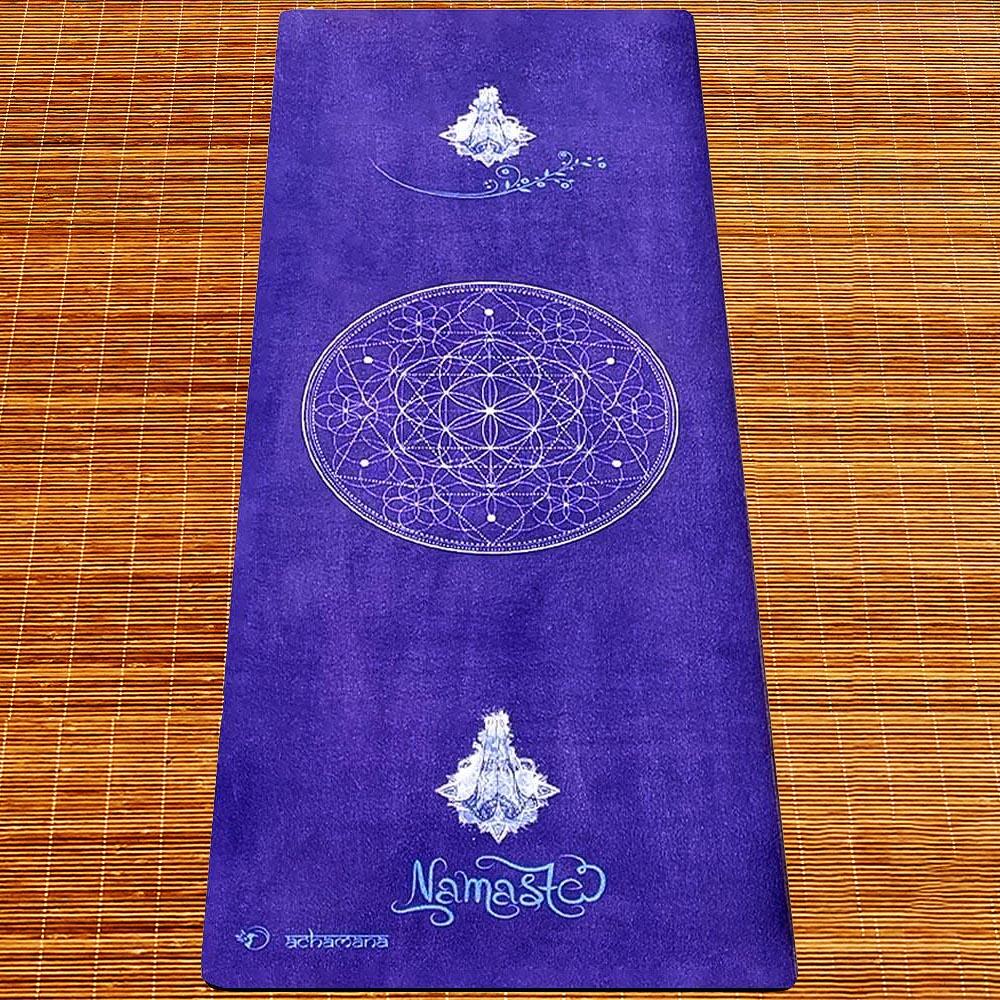 Tapis de yoga new génération conception 3 plis, 6mmx68Cmx1,83m - Namasté Indigo 2/7