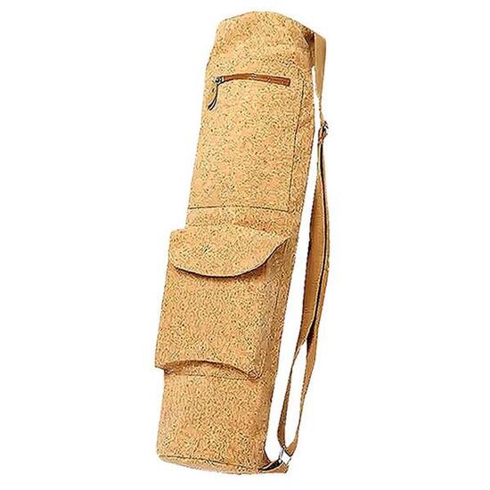Sac de sport, tapis de yoga, Pilates et fitness en cuir de liège 74 x 18 cm