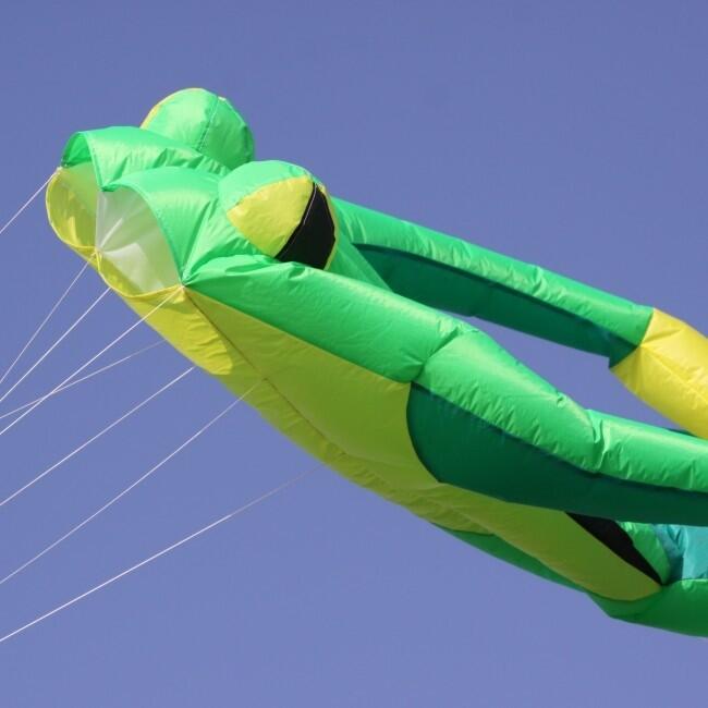 Einleiner Drachen Wolkensturmer Fritz the Frog XL 160635 Grün 480 x 150 cm 6/7