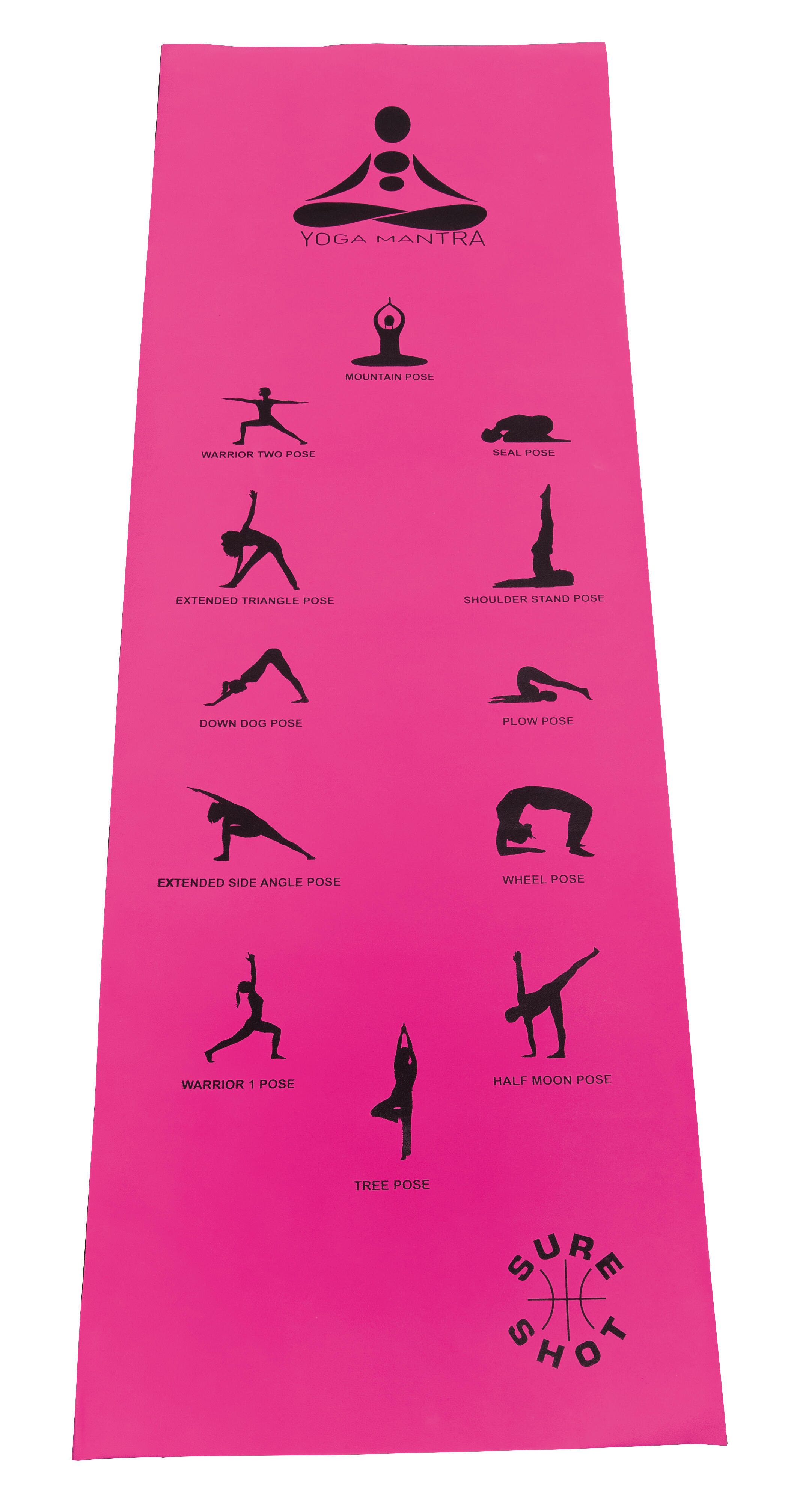 Sure Shot Yoga Mat Pink 2/4