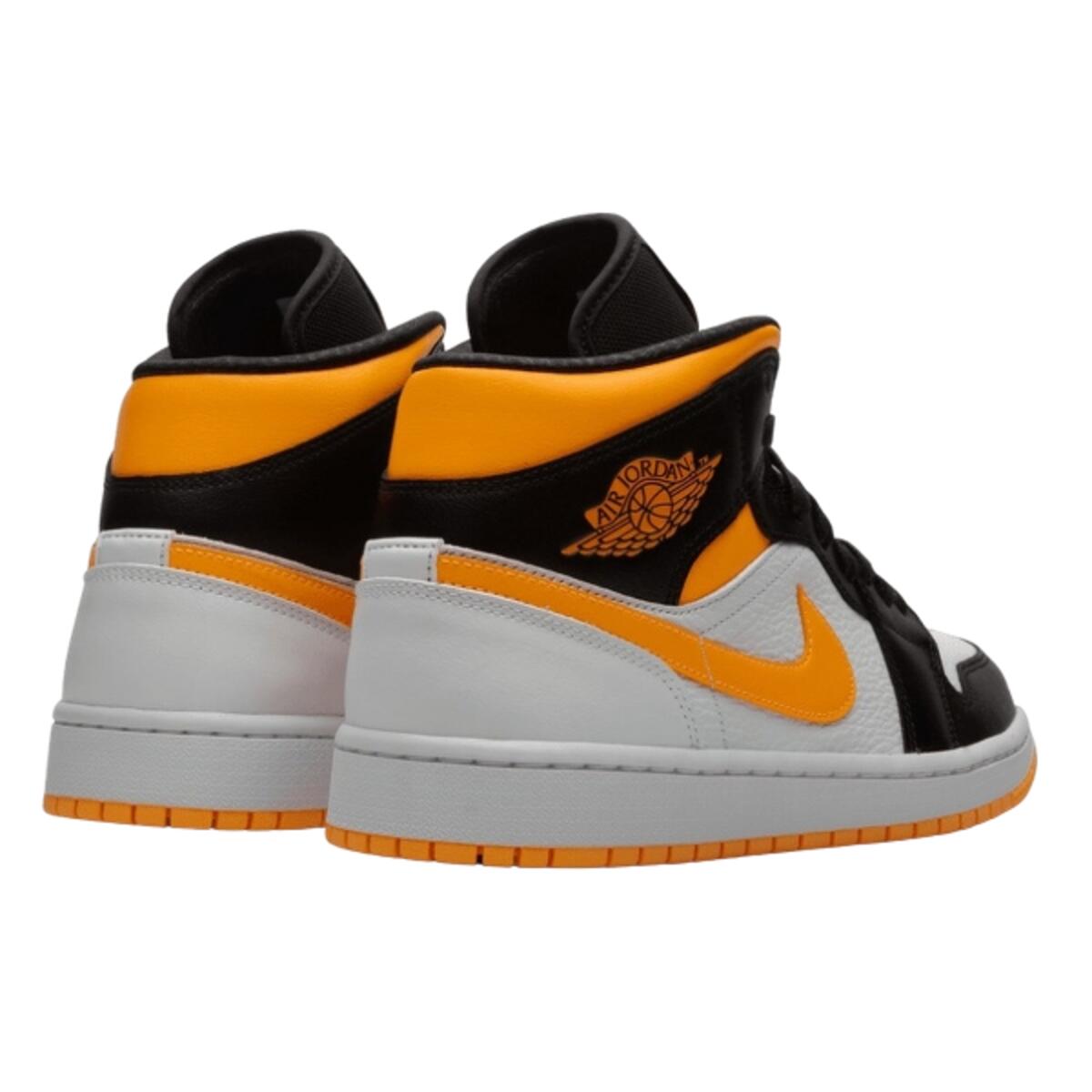 Chaussures  1 Mid Laser Orange Black 3/4
