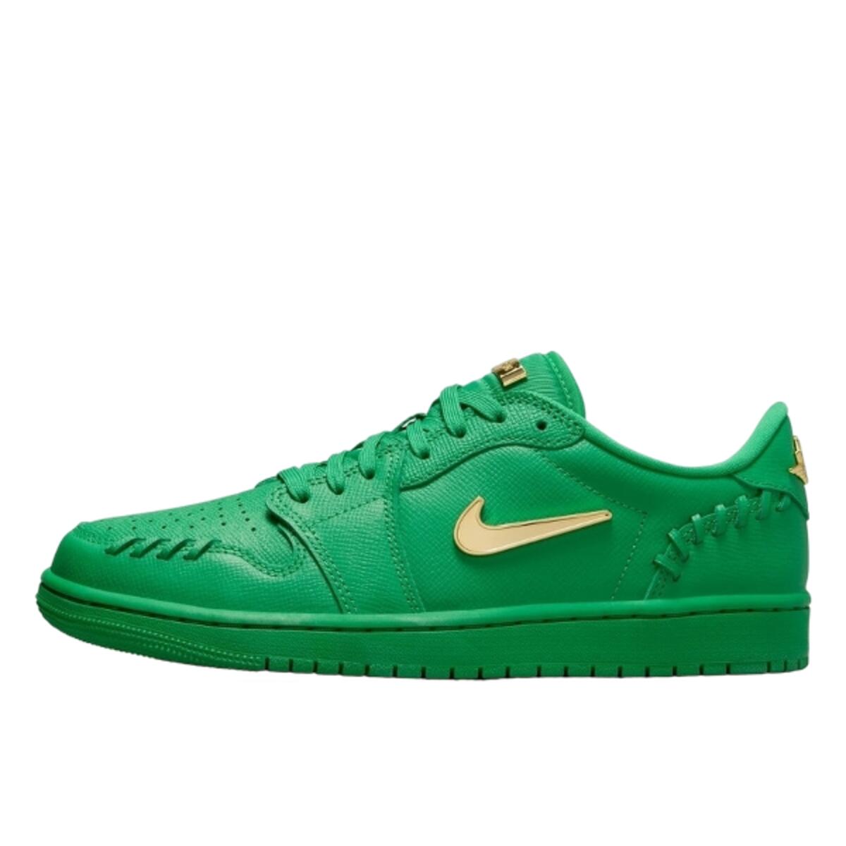 JORDAN Shoes  1 Low Method of Make Lucky Green