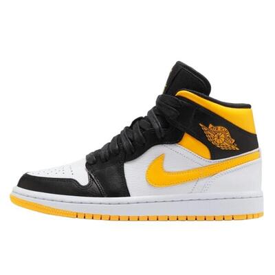 Schoenen 1 mid laser orange black
