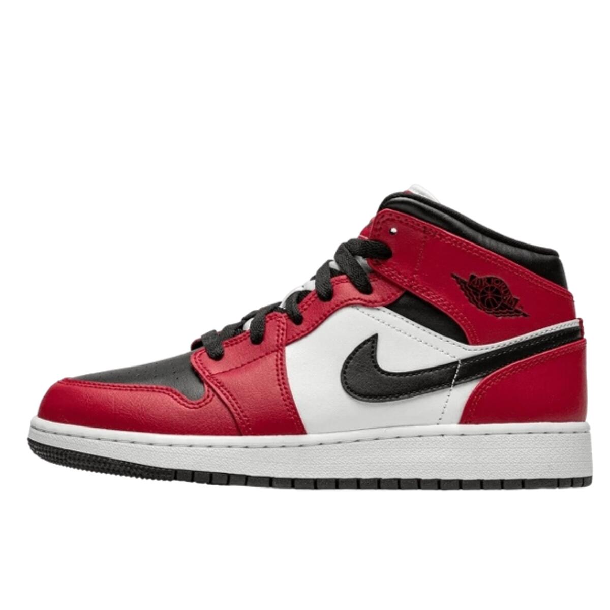 Schoenen Air  1 Mid Chicago Black Toe 1/4