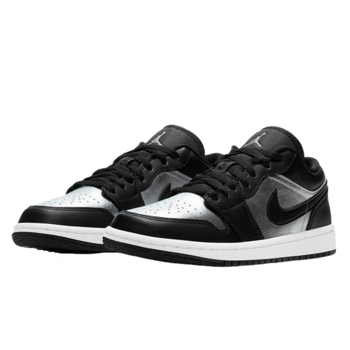 Chaussures  Air Jordan 1 Low SE Black Metallic Silver 2/2