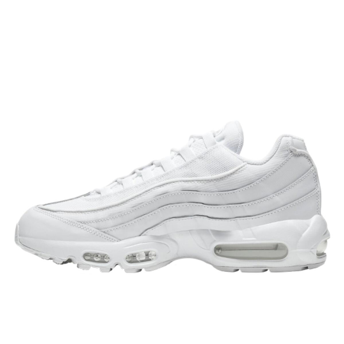 Nike - Chaussures Air Max 95 Essential Triple White - Baskets - Blanc - 45 - Decathlon