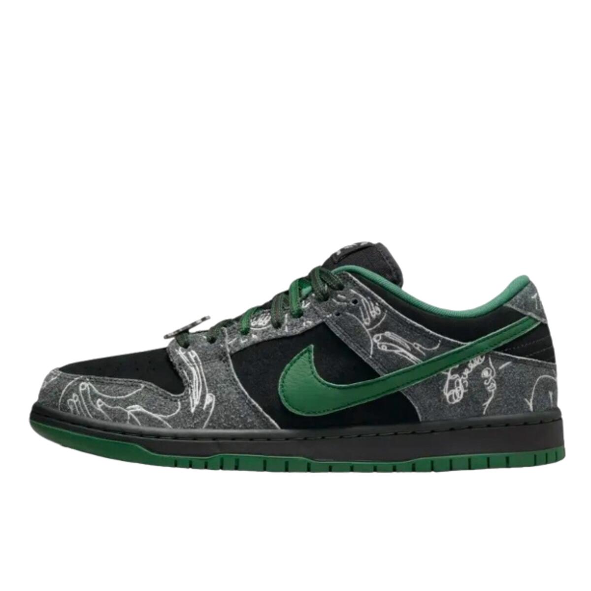 Nike - Chaussures  Sb Dunk Low There Skateboards - Baskets - Vert - 36,5 - Decathlon