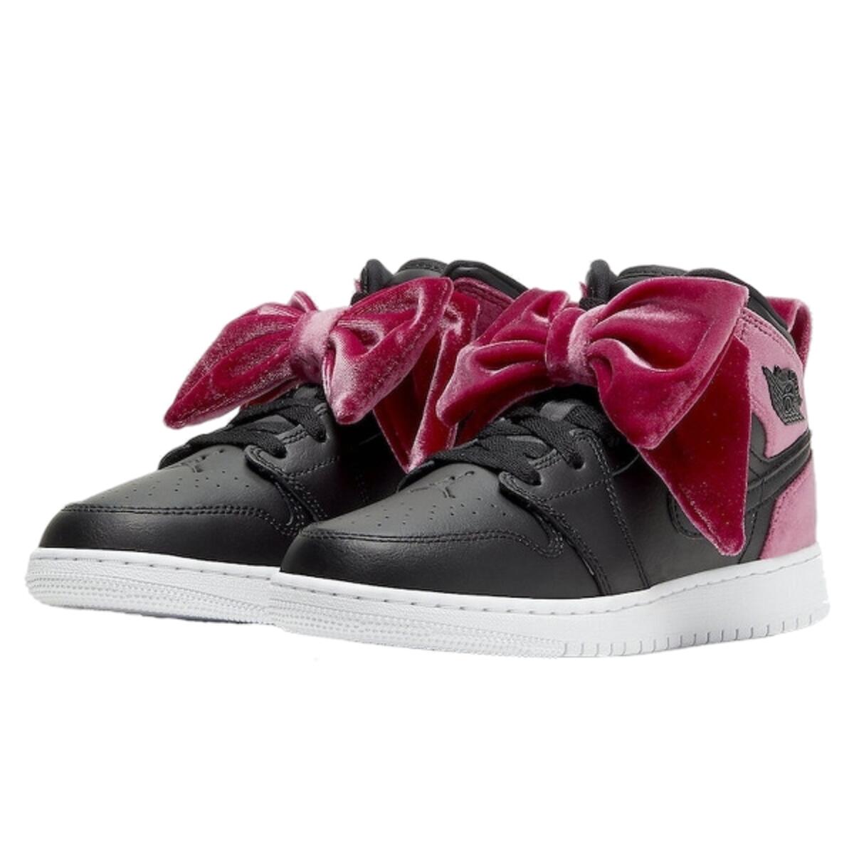 Chaussures  1 Mid Bow Black Noble Red 2/6